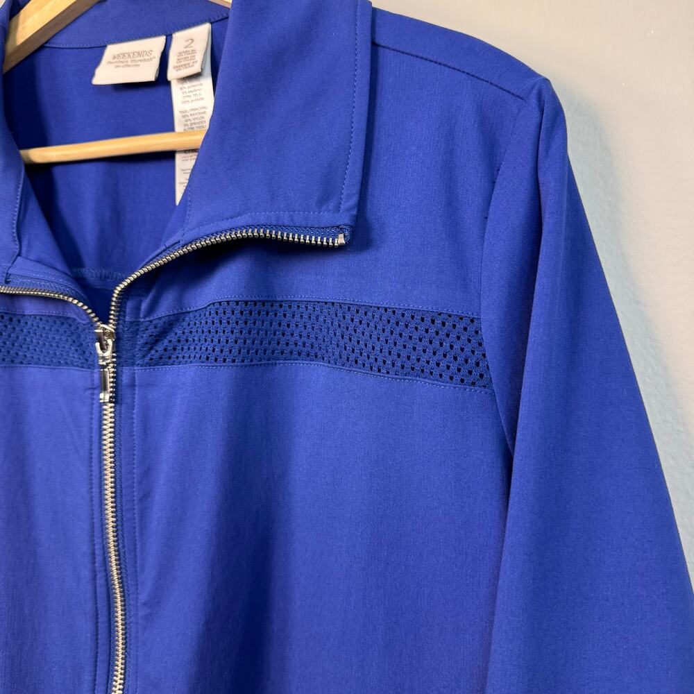 Chico's Weekends Perfect Stretch Large Jacket Zip… - image 5